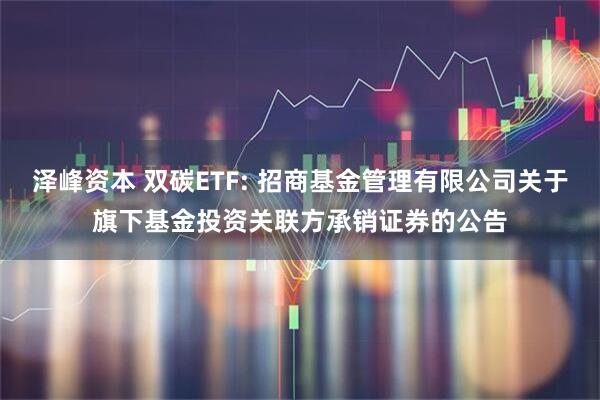 泽峰资本 双碳ETF: 招商基金管理有限公司关于旗下基金投资关联方承销证券的公告